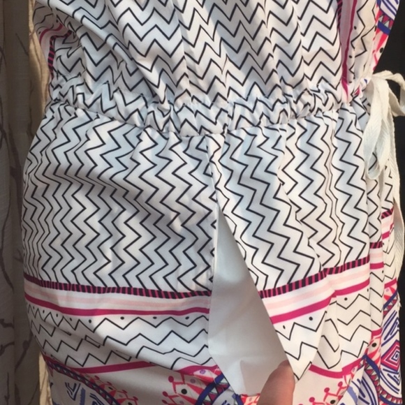 Mandala pink & purple romper geometric pattern NEW - Picture 4 of 7